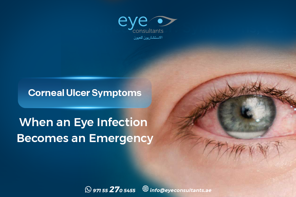 corneal ulcer symptoms