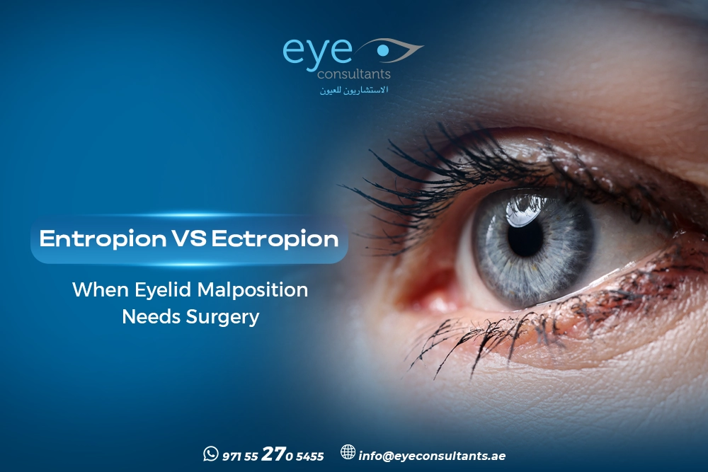 Entropion vs ectropion