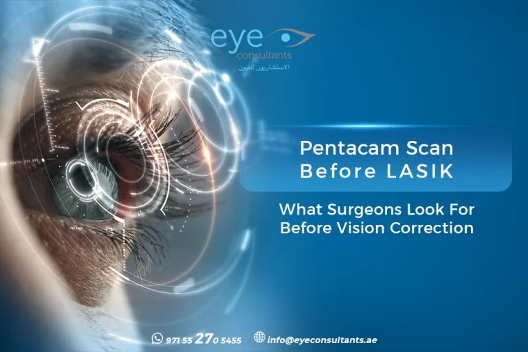 Pentacam scan before LASIK