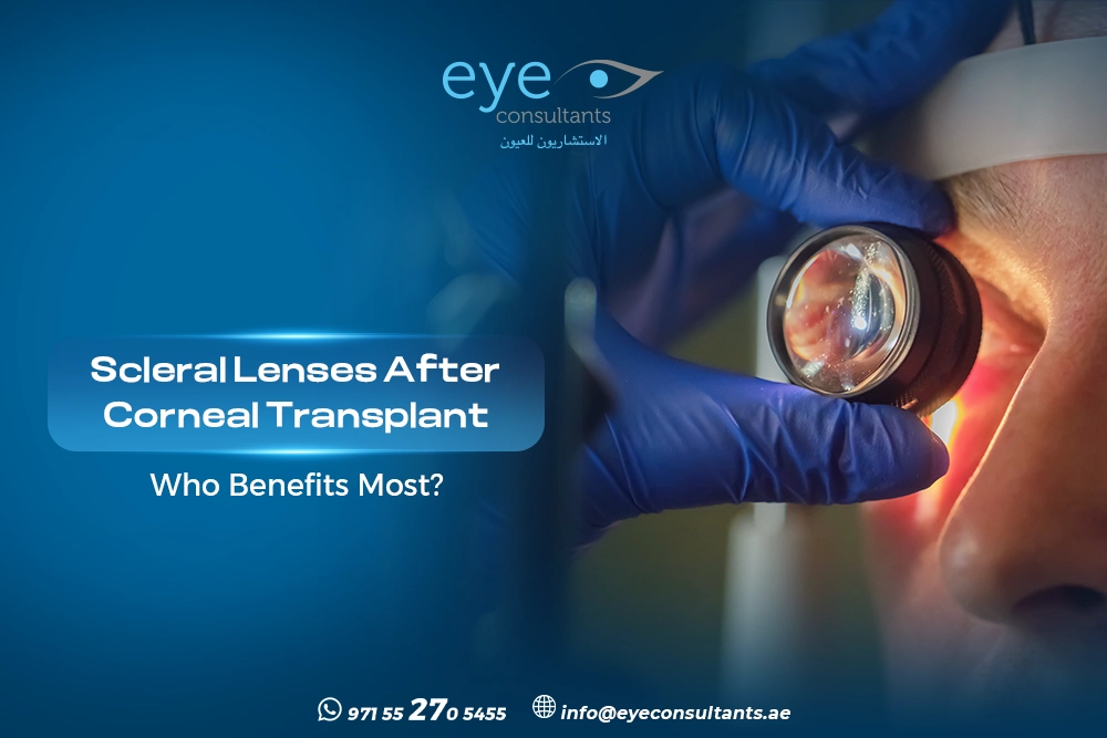 scleral lenses after corneal transplant