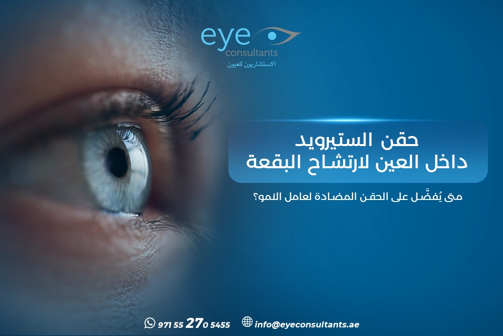حقن الستيرويد داخل العين لارتشاح البقعة