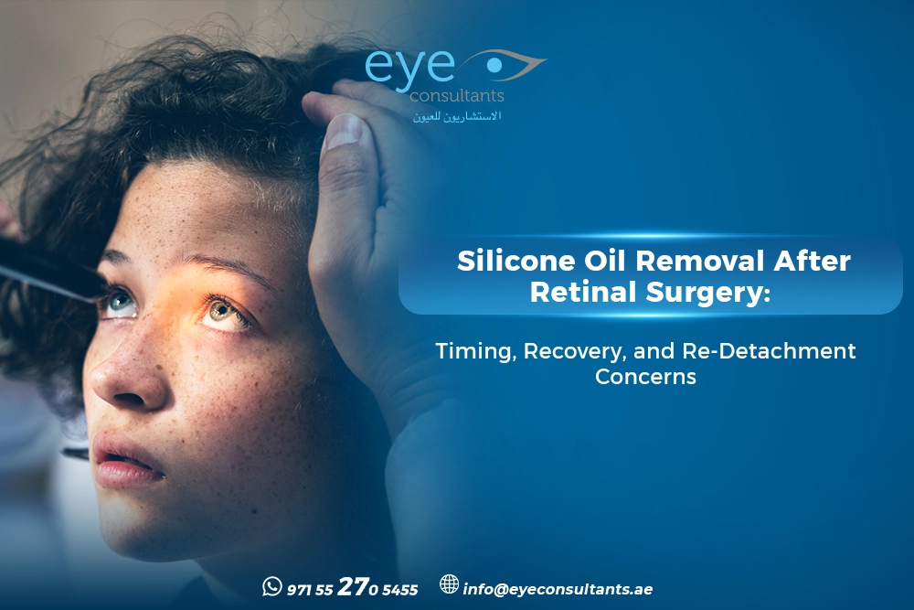 silicone oil removal after retinal surgery