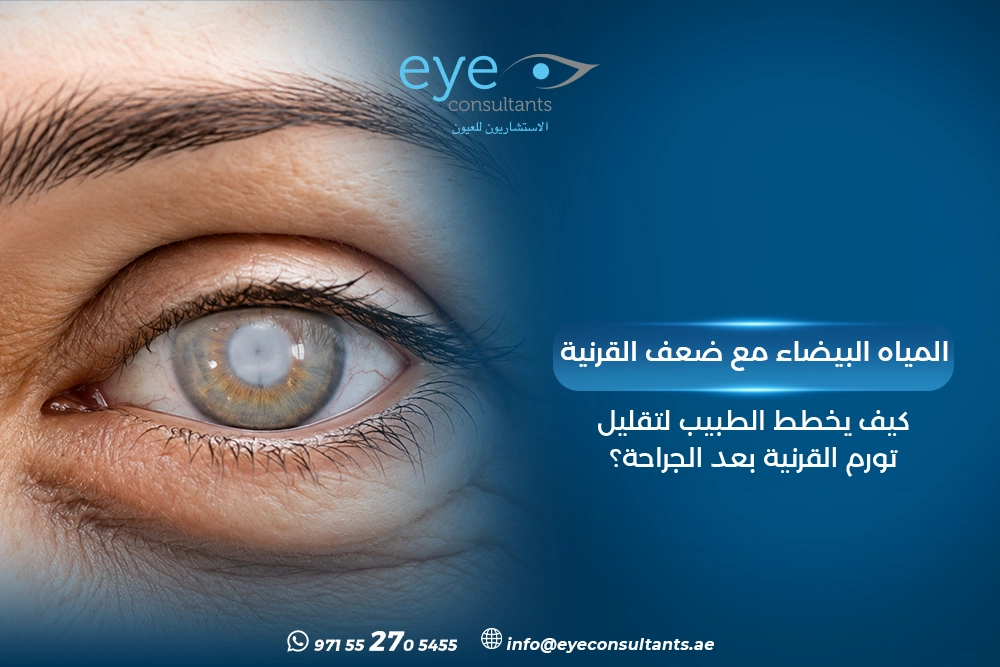 المياه البيضاء مع ضعف القرنية